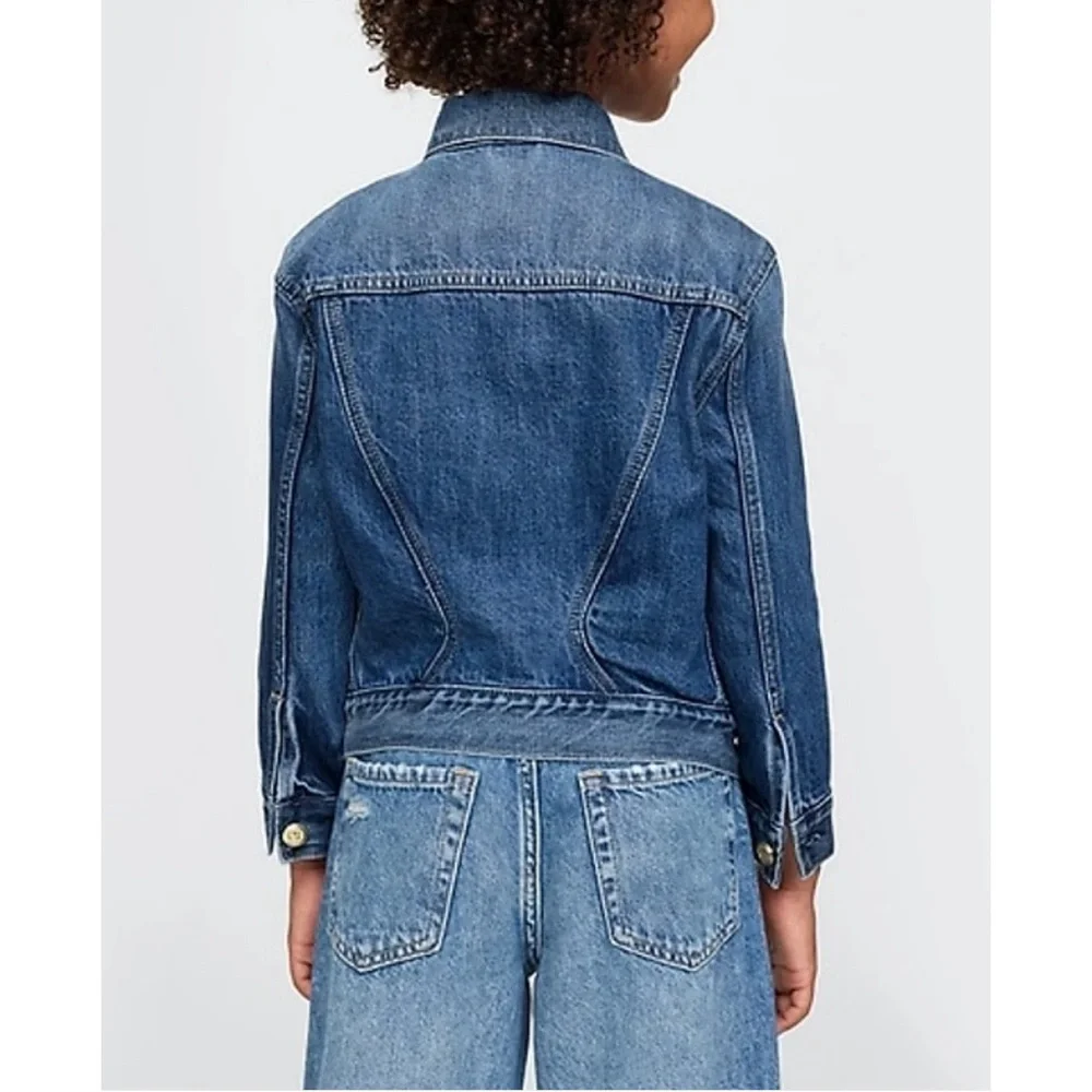 NWT GAP Kids x CULT GAIA Asymmetrical Denim Jacket